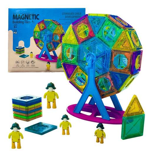 Juego Magnético Bloques Didáctico 73 Pcs