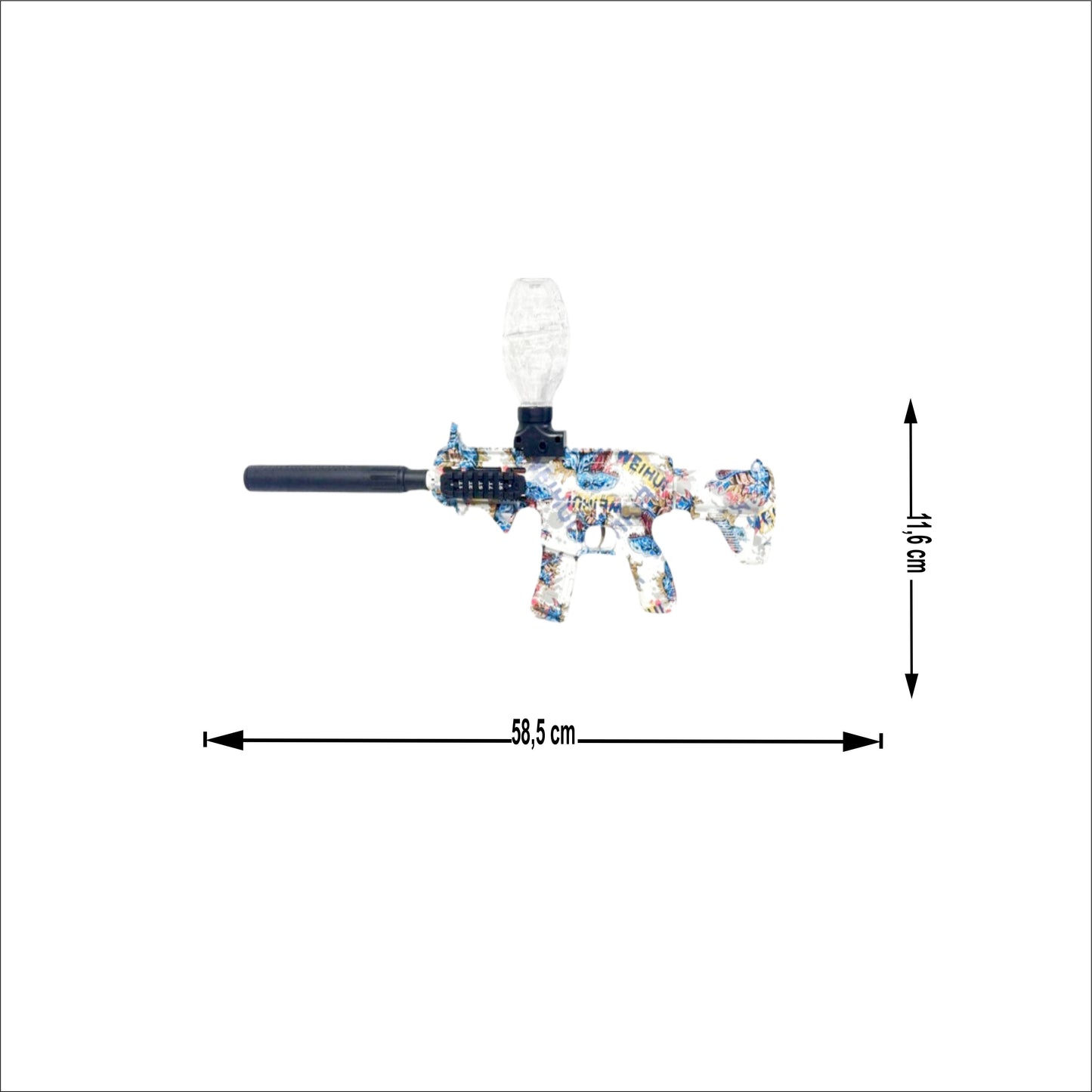 Pistola De Hidrogel M416